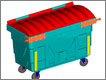 Container 1200 litros (rotomoldado) 